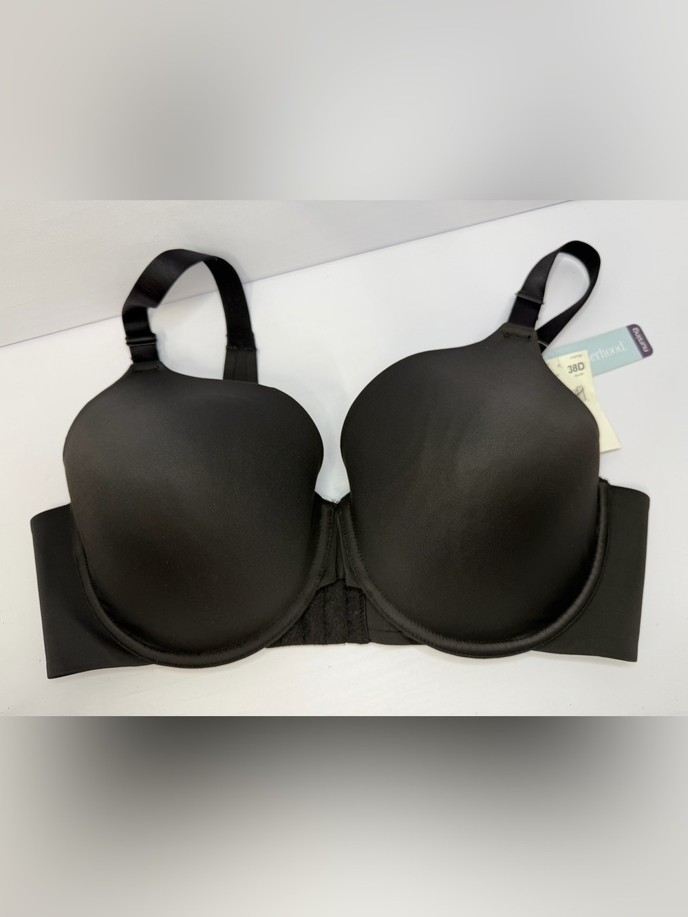 Motherhood Maternity Nursing Bra 38D Black Underwire Molded Drop Clip NWT 92443